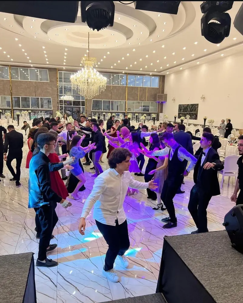 Guests dancing in the Gala Hall