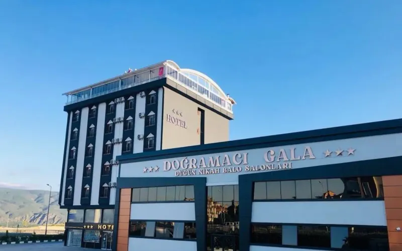Exterior of the Doğramacı Gala wedding and event hall building