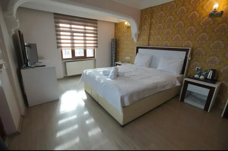 Standard Room: bed and TV